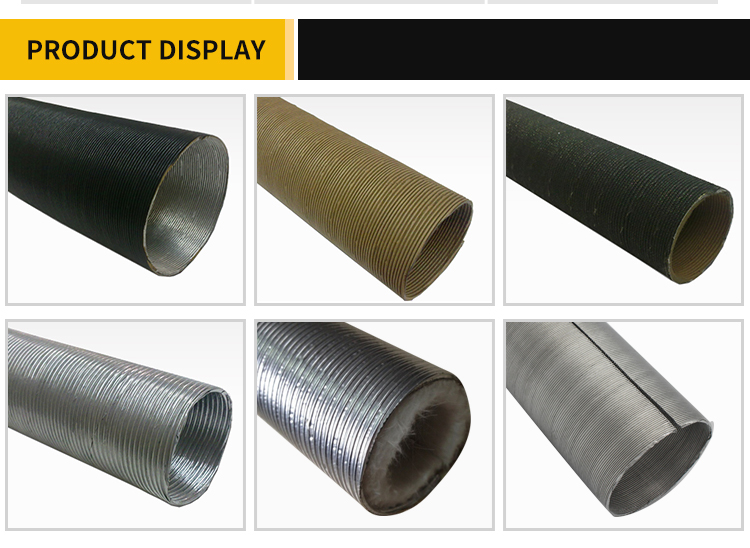 flexible aluminum paper heat riser tube