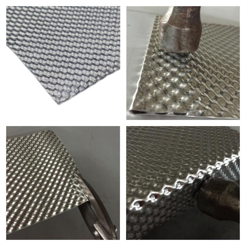 What types of components or systems can benefit from the installation of an Aluminum Embossed Heat Shield?