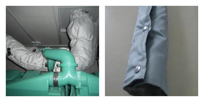 Why use the Exhaust Waterbox insulation blanket for exhaust water box?