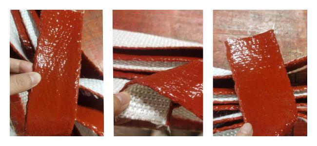silicone rubber coated fiberglass tape