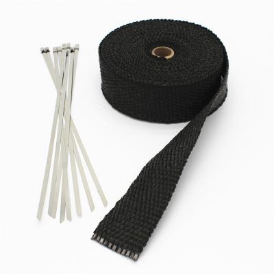 Graphite Black motorcycle exhaust heat wrap