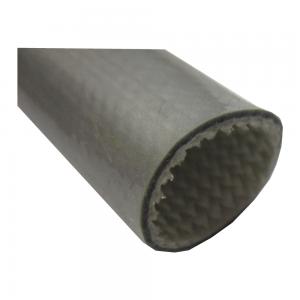 Silicone Coated Glass Fibre Sleeving High Temperature 25mm Bore x 5 metres Black 