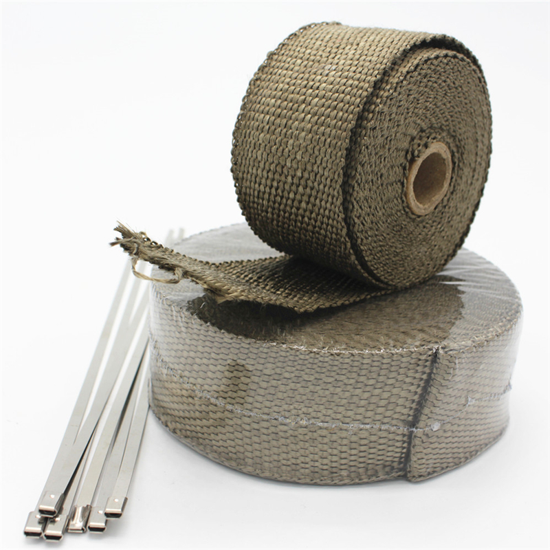 Titanium Exhaust Heat Wrap Tape