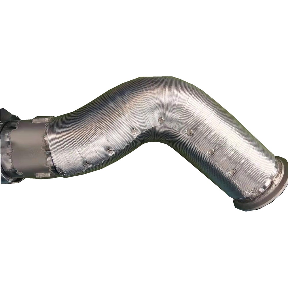Aluminum Foil Exhaust pipe heat protection sleeve with Basalt exhaust sleeve
